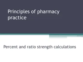 Pharmacy Practice: Percentage and Ratio Strength Calculations