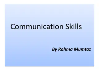 Communication Skills and Types