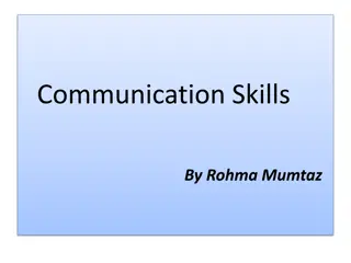Understanding Communication Skills and Types