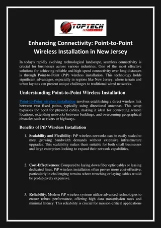 Enhancing Connectivity - Point-to-Point Wireless Installation in New Jersey