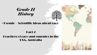 Pseudo-Scientific Ideas About Race and Eugenics in the USA and Australia