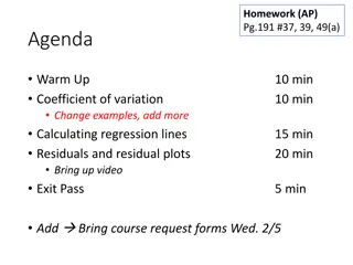 Statistics Homework and Course Reminders