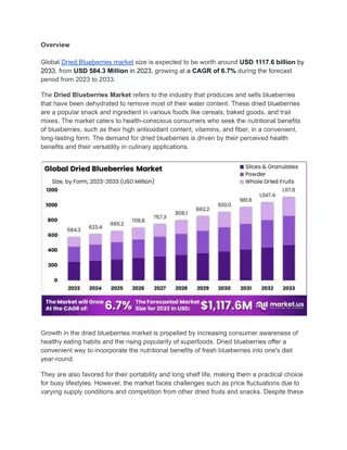 Dried Blueberries Market: Focus on Sustainable Packaging