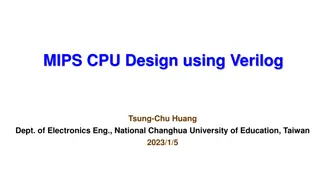MIPS CPU Design Using Verilog and Instruction Set Architecture Overview