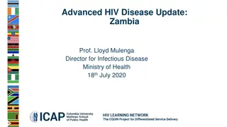 Update on Advanced HIV Disease in Zambia: Prof. Lloyd Mulenga Shares Insights