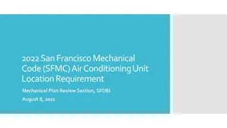 San Francisco Mechanical Code 2022 - Air Conditioning Unit Location Requirements