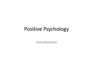 The Importance of Positive Psychology and Subjective Well-Being