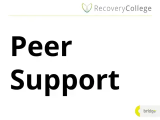 Peer Support and Connectedness in Recovery Context