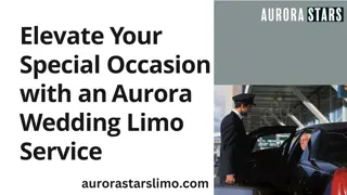 Elevate Your Special Occasion with an Aurora Wedding Limo Service