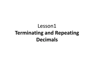 Introduction to Terminating and Repeating Decimals