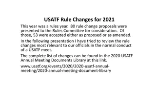 Important USATF Rule Changes for 2021