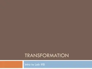 Genetic Transformation: Introduction and Pre-Lab Inquiry