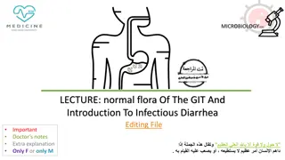 Normal Flora of the Gastrointestinal Tract & Infectious Diarrhea