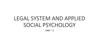 Criminal Behavior from a Social Psychological Perspective