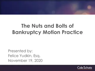 Bankruptcy Motion Practice Essentials