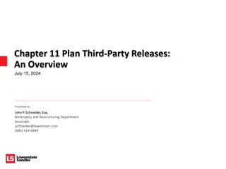 Third-Party Releases in Chapter 11 Bankruptcy Plans