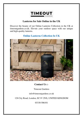 Lanterns for Sale Online in the UK