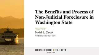 Overview of Non-Judicial Foreclosure Process in Washington State
