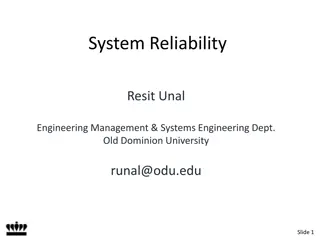 System Reliability in Engineering