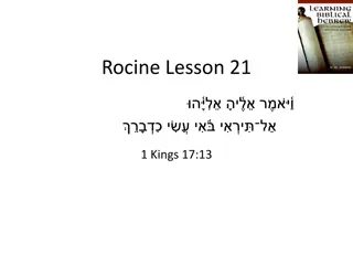 Second Class 1st Yod Roots in Rocine's Lesson 21