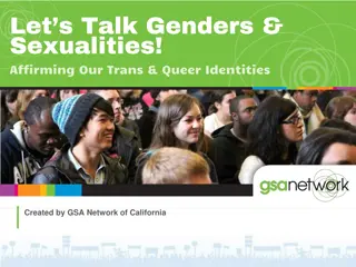 Affirming Trans & Queer Identities: Exploring Genders and Sexualities