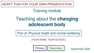 Teaching Adolescents about Changing Bodies: A Comprehensive Training Module