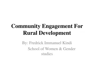 Understanding Community Engagement for Rural Development