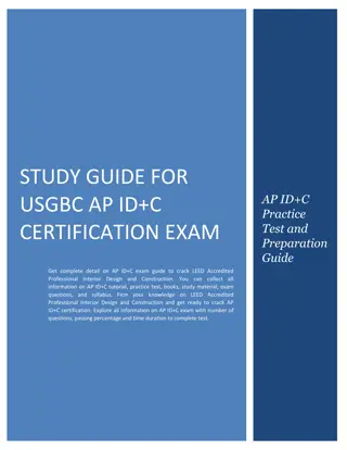 Study Guide for USGBC AP ID C Certification Exam