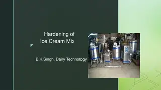Ice Cream Hardening Process: Techniques and Factors