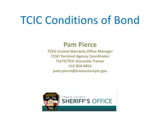 Texas CCP Article 17.50: Conditions of Bond Overview