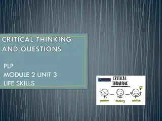 Enhancing Critical Thinking Skills Through KWHL Chart