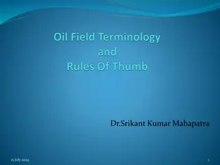 Dr. Srikant Kumar Mahapatra - Oil Drilling Terminology and Operations Overview