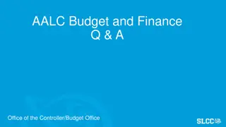 Financial Management and Budgeting Practices at AALC