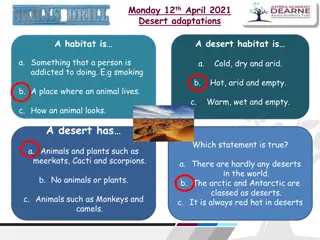 Desert Adaptations: Animals and Habitat Survival