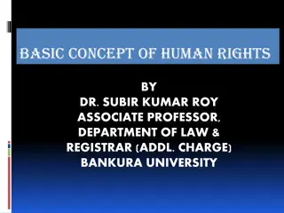 The Basic Concept of Human Rights in Modern Jurisprudence