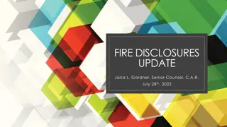 Real Estate Fire Disclosures and Defensible Space Updates