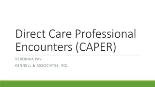 Understanding Direct Care Professional Encounters (CAPER) and Key Elements