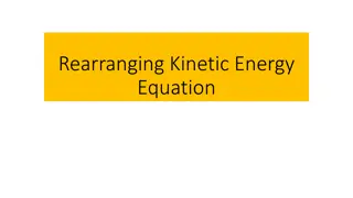 Kinetic Energy Equations and Examples