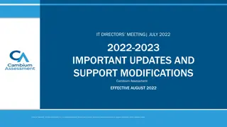 Important Updates: IT Directors Meeting July 2022 & Technology Migration