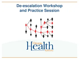 De-escalation Workshop and Practice Session Overview