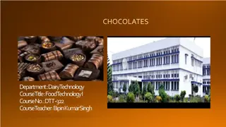 All About Chocolate: From History to Legislation