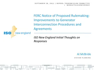 Improvements to Generator Interconnection Procedures: ISO New England Response