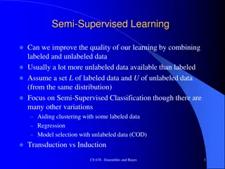 Semi-Supervised Learning: Combining Labeled and Unlabeled Data