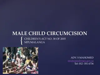 Male Child Circumcision Children's Act No. 38 of 2005 Mpumalanga Overview