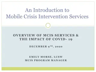 Overview of Mobile Crisis Intervention Services and the Impact of COVID-19