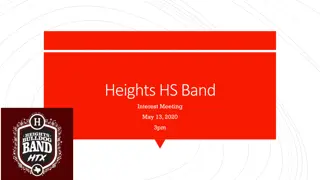 Explore Heights HS Band Program: Directors, Ensembles, & Opportunities