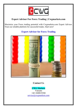 Expert Advisor For Forex Trading | Cwgmarkets.com