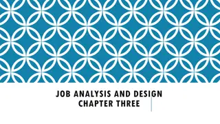 Job Analysis and Design Terminologies