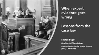 Lessons Learned from Expert Evidence Failures in Family Law Cases