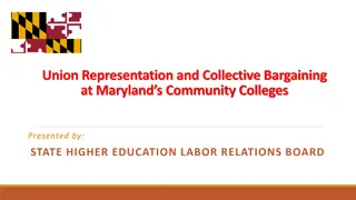Maryland Community College Collective Bargaining: Overview & Implementation